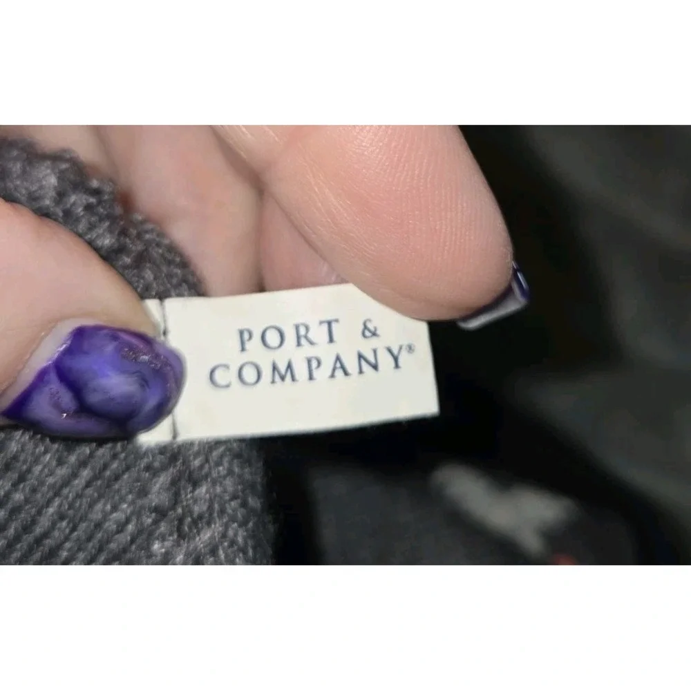 Port & Company New Amsterdam Gin Beanie‎ Gray Black Knit Hat CP93 Striped